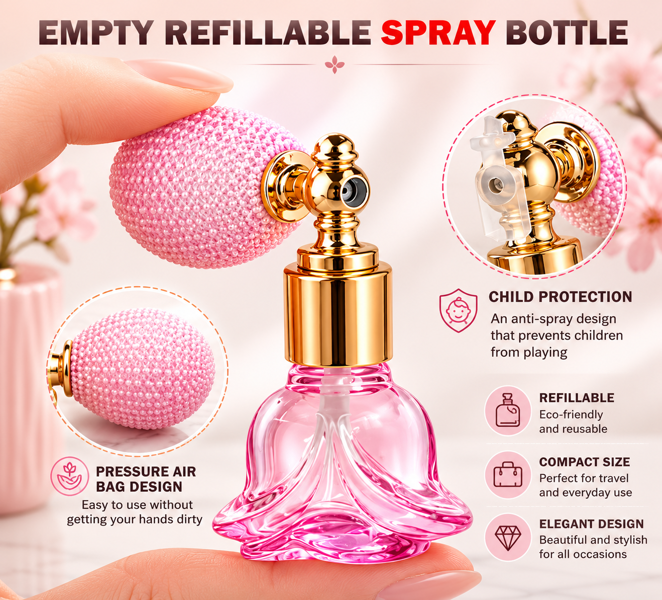 ✨ Refillable Vintage Perfume Atomizer ✨